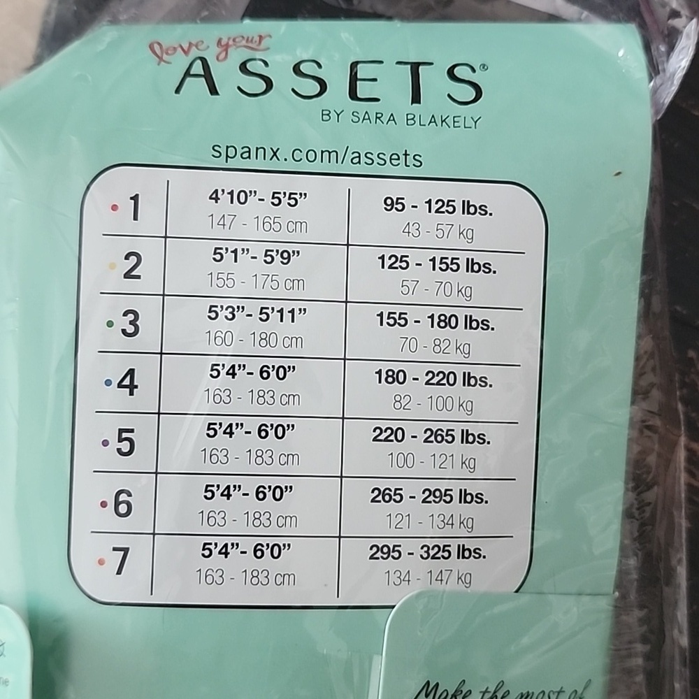Assets Spanx by Sara Blakely Black š¤ Textured Wishbone Textured NWT - Picture 5 of 5